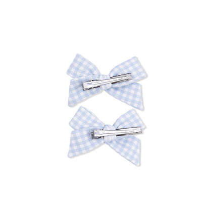 Seaside Gingham Bow Set