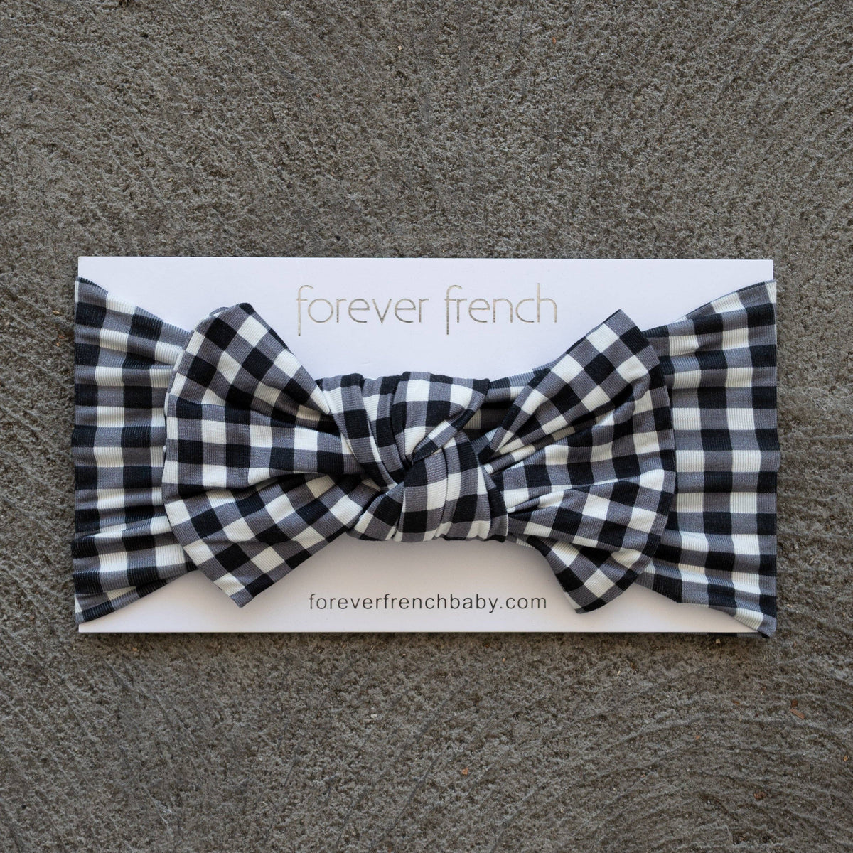 The Newport Gingham Bow Headwrap