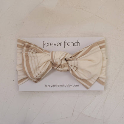 The Sandbar Plaid Bow Headwrap