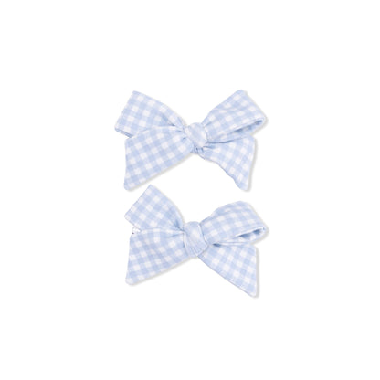 Seaside Gingham Bow Set