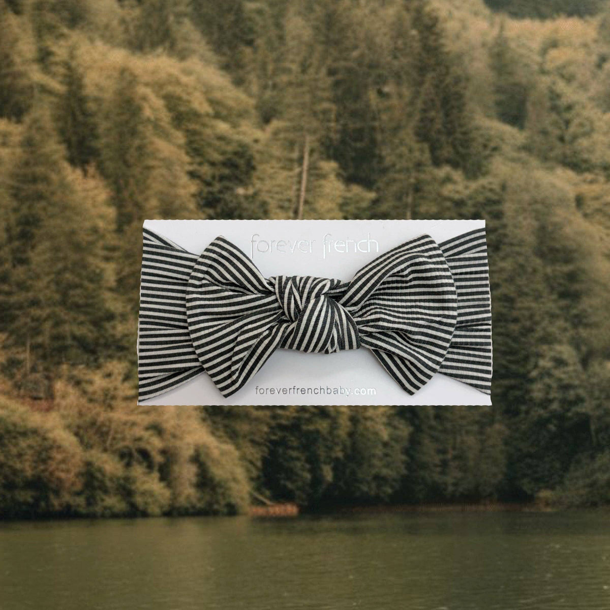 Harbor Stripe Bow Headwrap