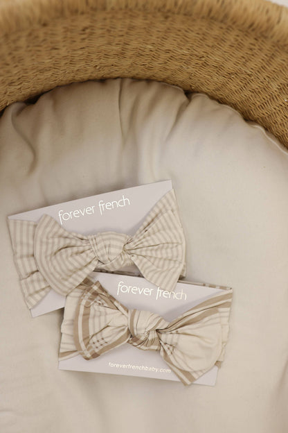 The Sandbar Plaid Bow Headwrap